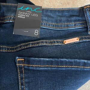 INC curvy fit ankle jeans